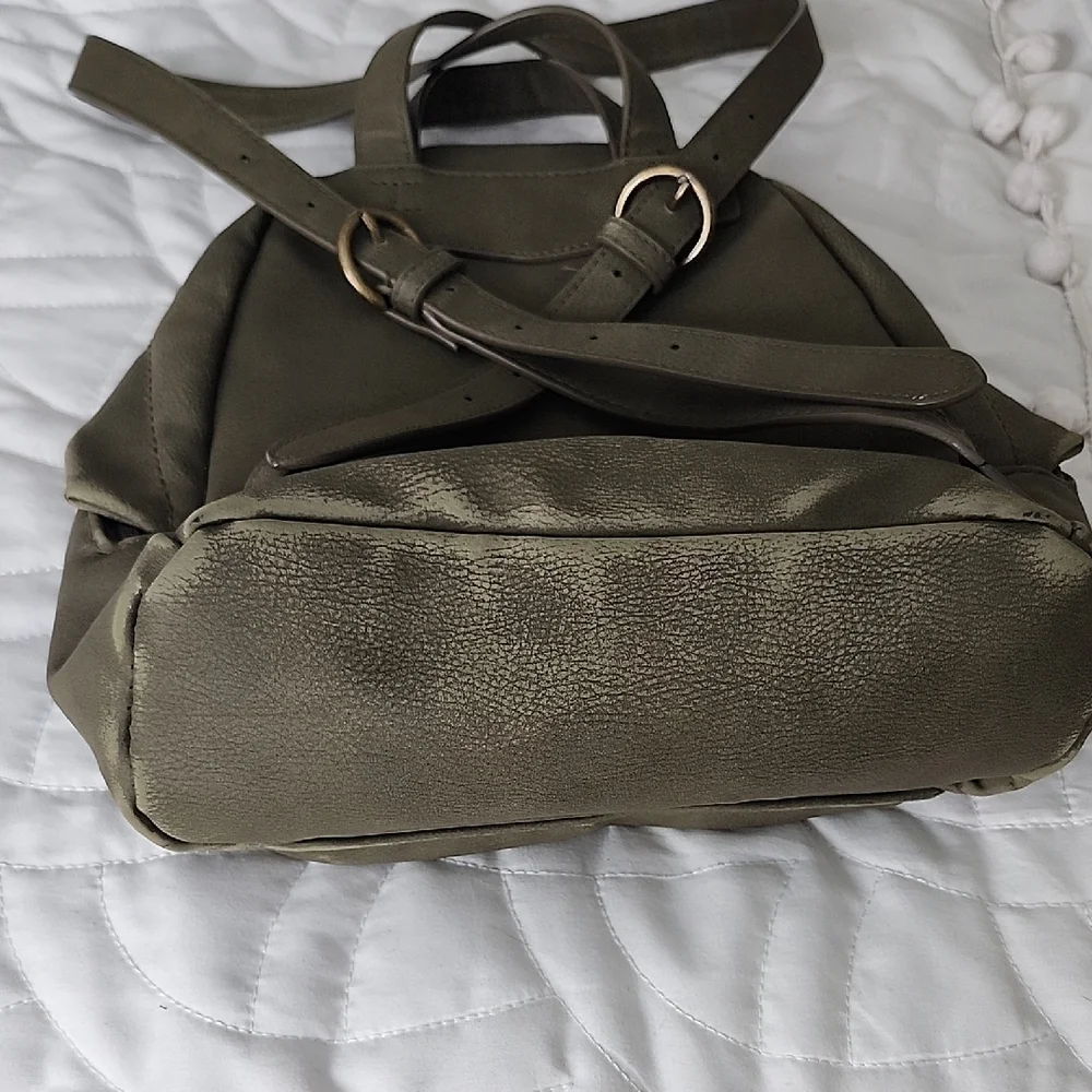 Universal‎ Thread Suede Olive Green Mini Backpack Bag